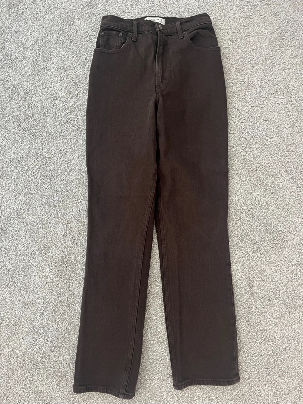 High Rise Brown Jeans